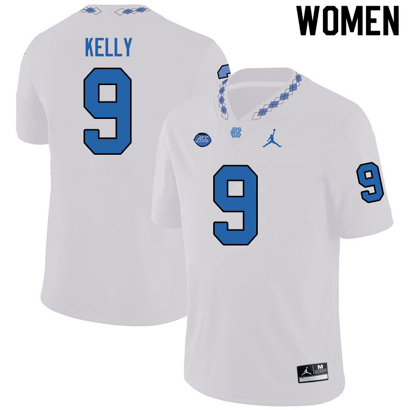 Jordan Brand Women #9 Cam'Ron Kelly North Carolina Tar Heels College Football Jerseys Sale-White